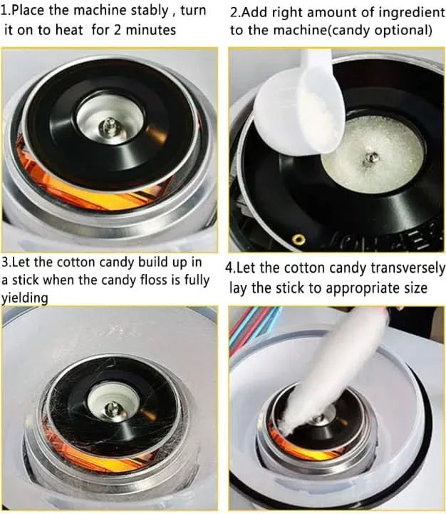 Mini Cotton Candy Maker Machine With Free Watch