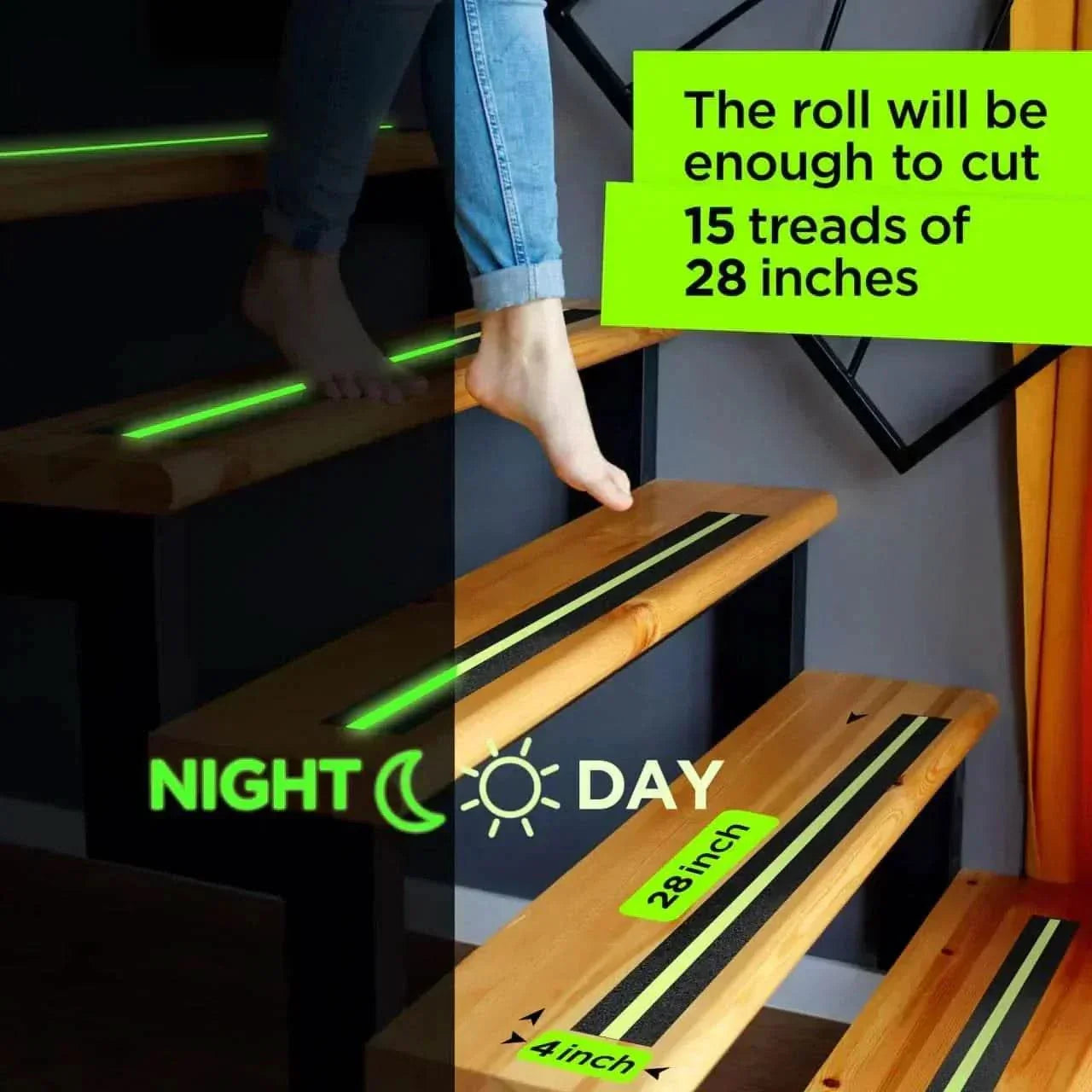 Anti Slip Tape Strong Grip | Waterproof | Glow-in-Dark - Raffa Store