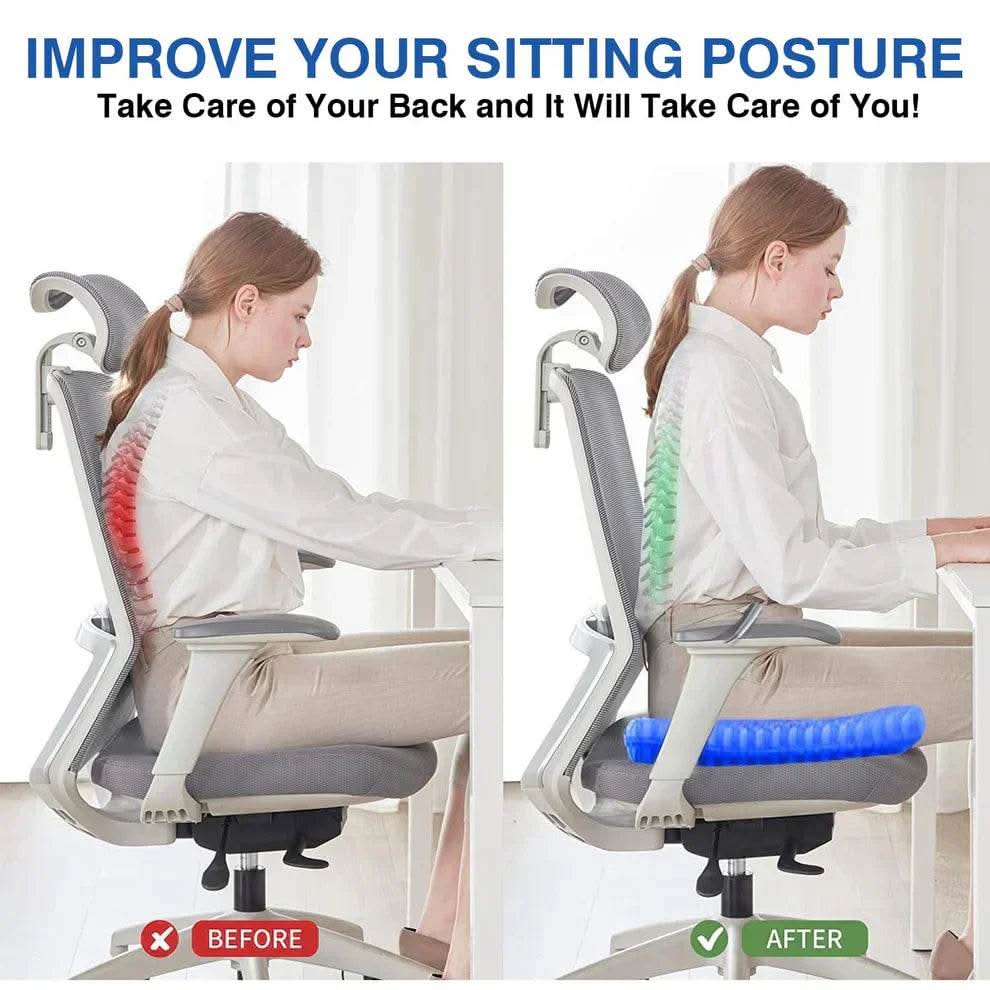Gel Seat Cushion for Comfort & Support With FREE Black Cover - Raffa Store