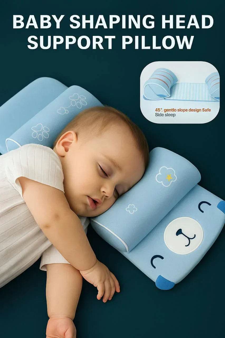 Organic Baby Head Shaping Pillow – Skin-Friendly & Organic Cotton - Raffa Store