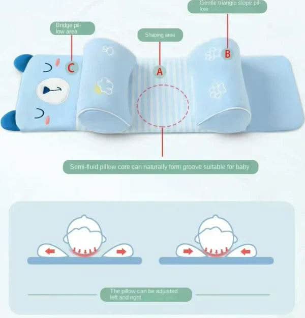 Organic Baby Head Shaping Pillow – Skin-Friendly & Organic Cotton - Raffa Store