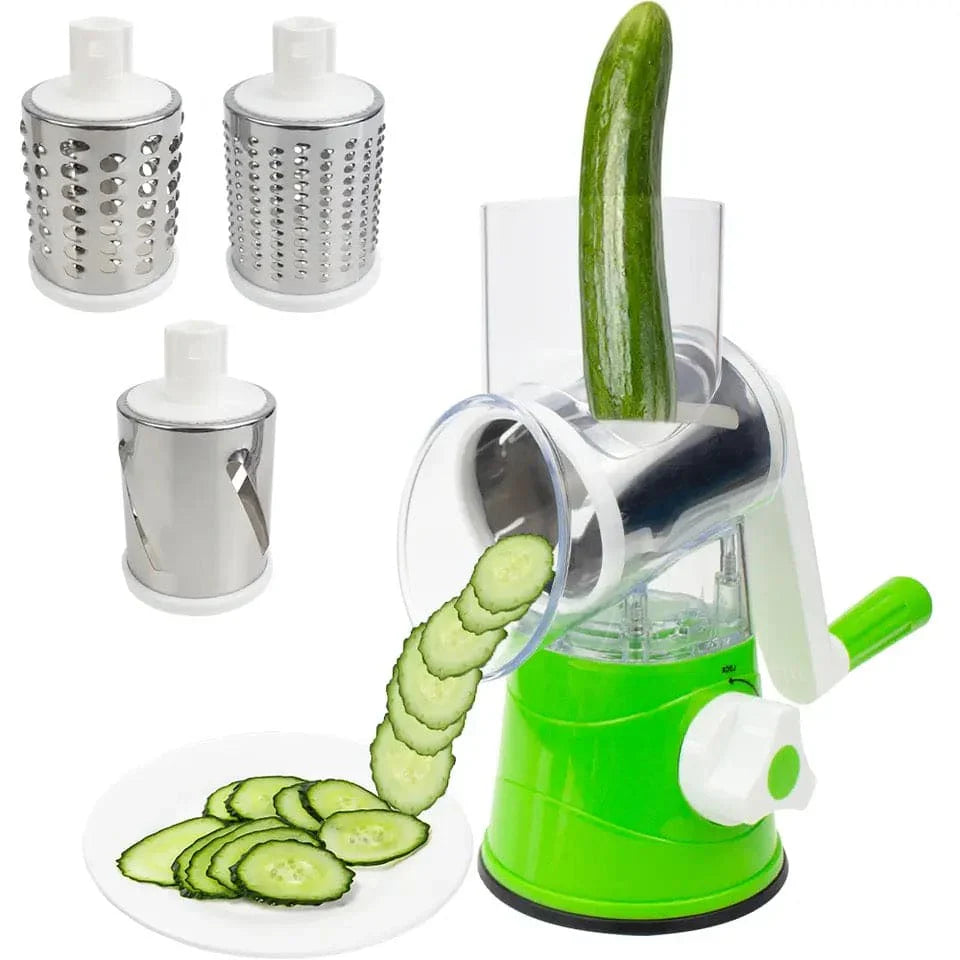 Top-Quality 3-in-1 Vegetable Slicer with Stainless Steel Blades