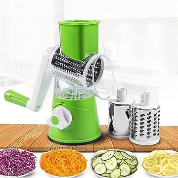 Top-Quality 3-in-1 Vegetable Slicer with Stainless Steel Blades